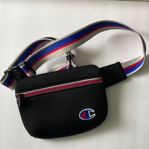CHAMPION  Black Belt bag, Fanny pack, extended strap.
